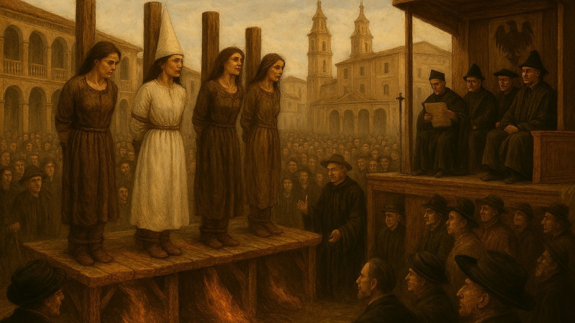 Halloween con historia: Logroño revive el Auto de Fe de 1610