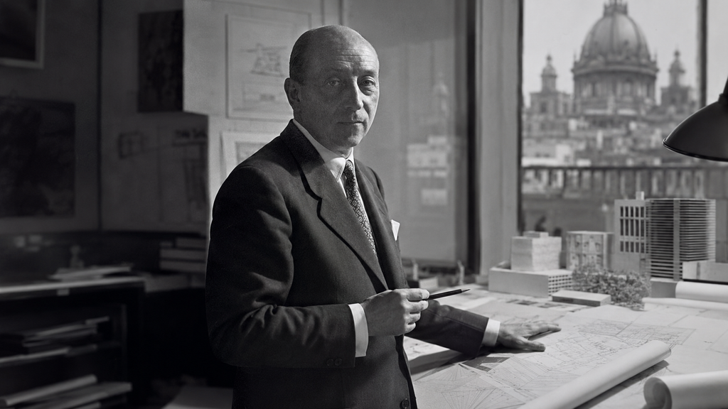Recreación de Luis Gutiérrez Soto, arquitecto precursor de varios de los edificios más emblemáticos de Madrid.
